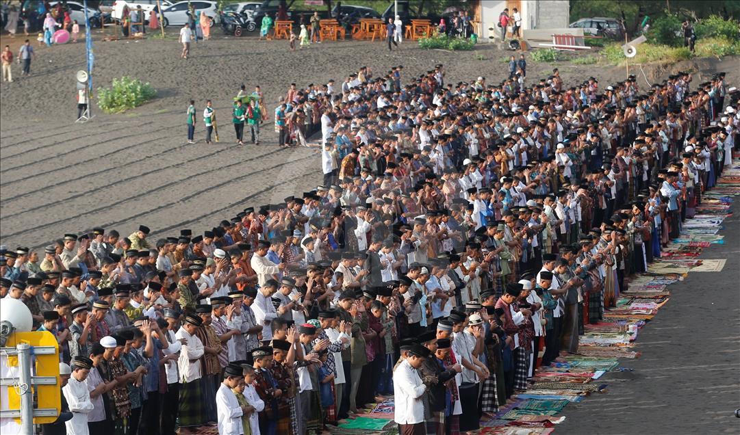 Mass Prayer to Celebrate Eid al Adha in Indonesia