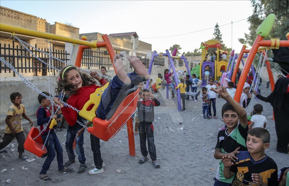 Cerablus'ta bayram sevinci