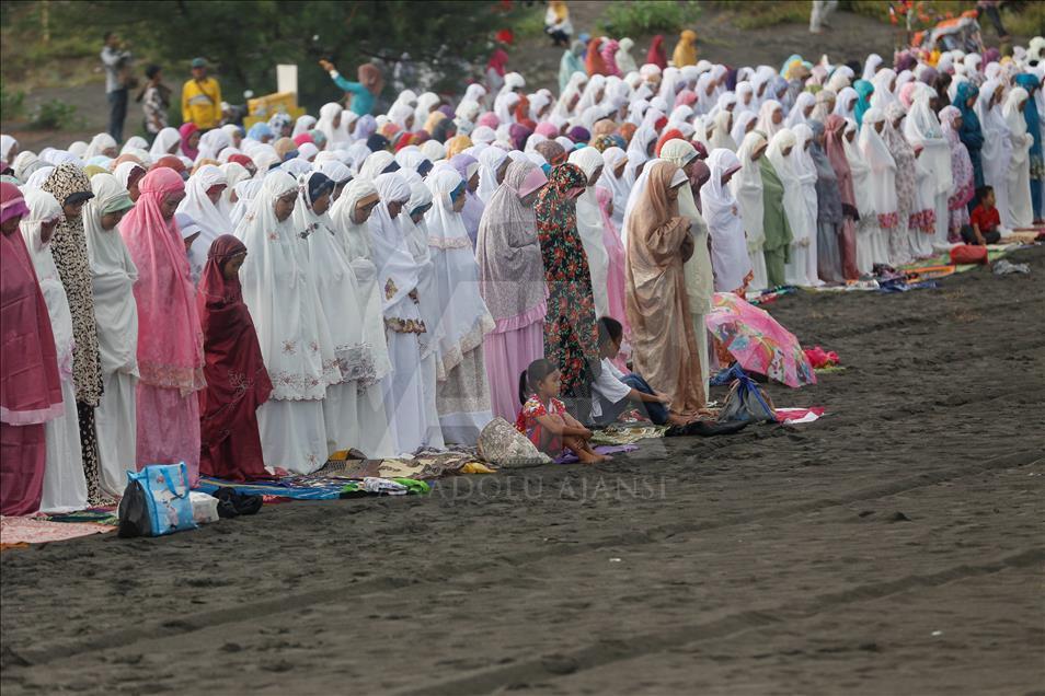 Mass Prayer to Celebrate Eid al Adha in Indonesia
