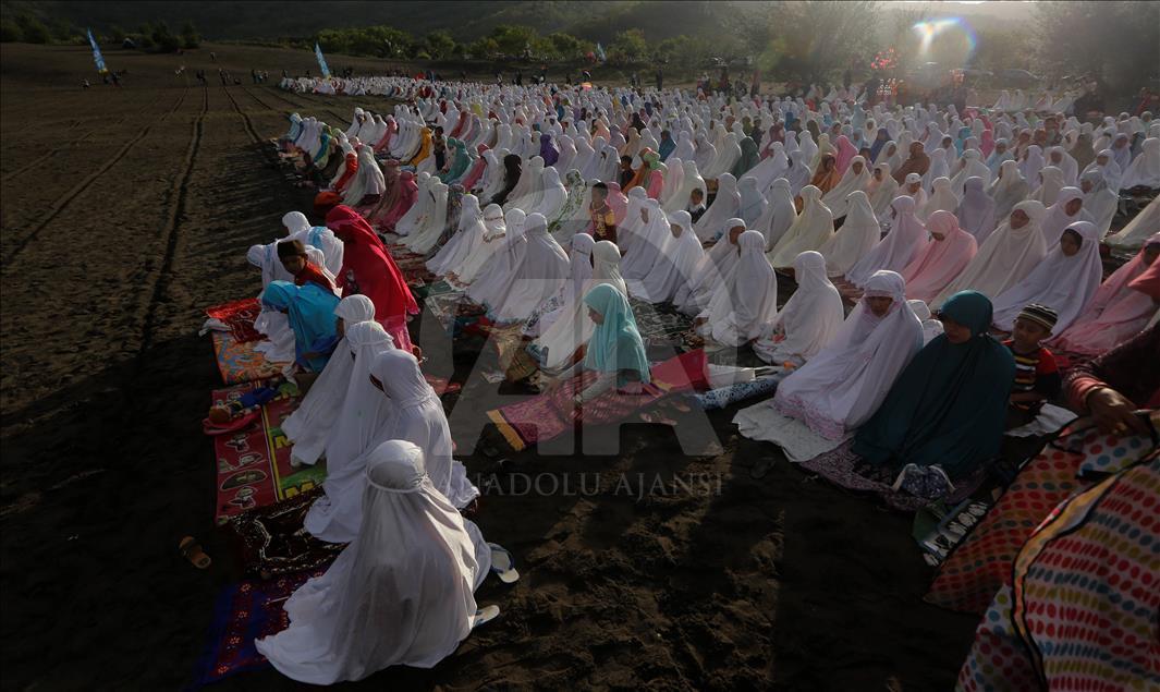 Mass Prayer to Celebrate Eid al Adha in Indonesia