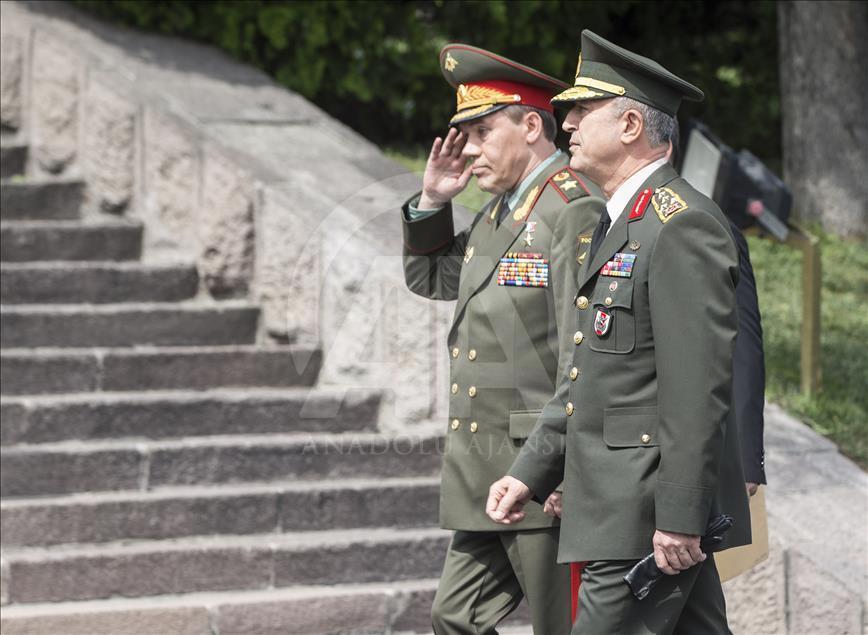 Hulusi Akar - Valeriy Gerasimov  meeting in Ankara