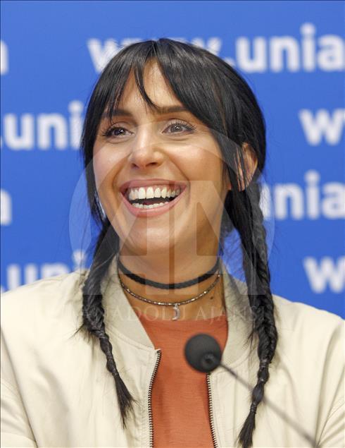 Crimean Tatar singer Jamala's press conference in Kiev