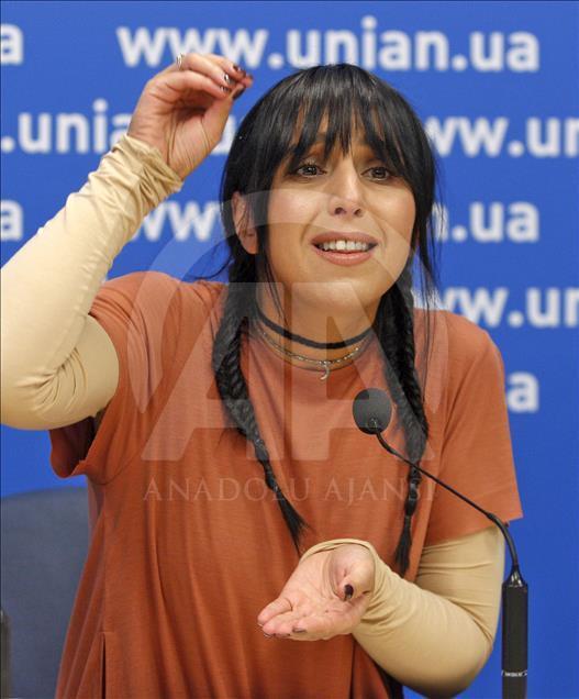 Crimean Tatar singer Jamala's press conference in Kiev