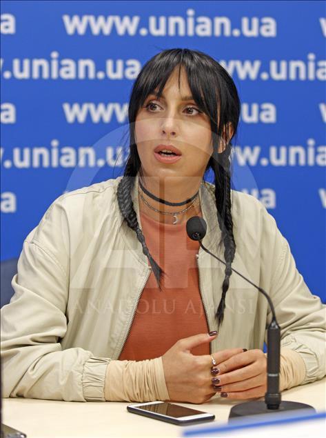 Crimean Tatar singer Jamala's press conference in Kiev