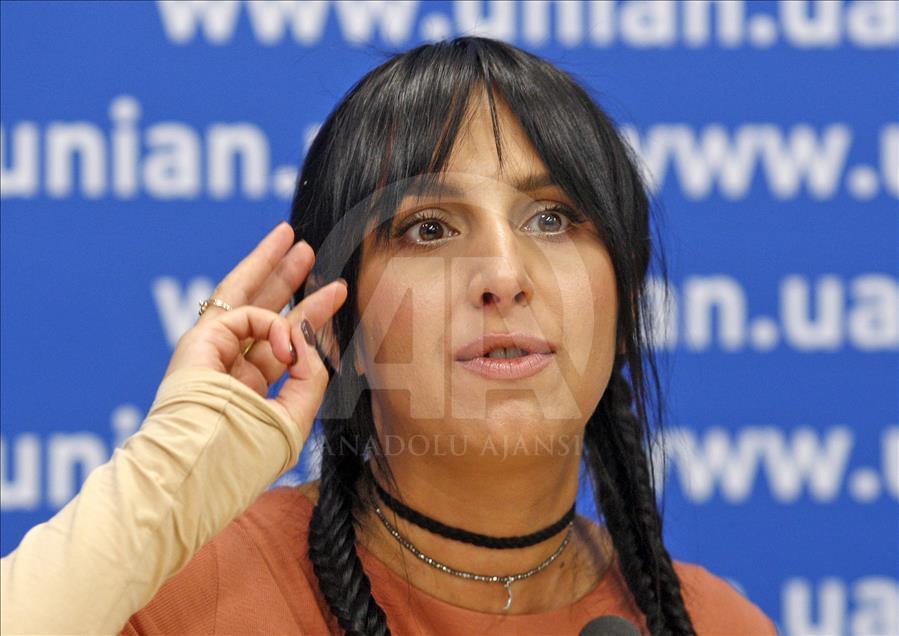 Crimean Tatar singer Jamala's press conference in Kiev