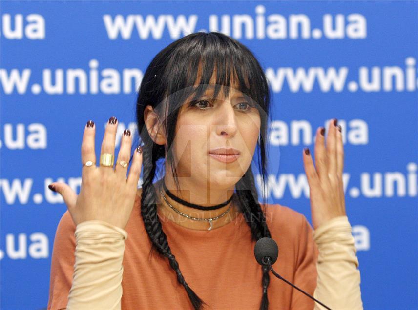Crimean Tatar singer Jamala's press conference in Kiev