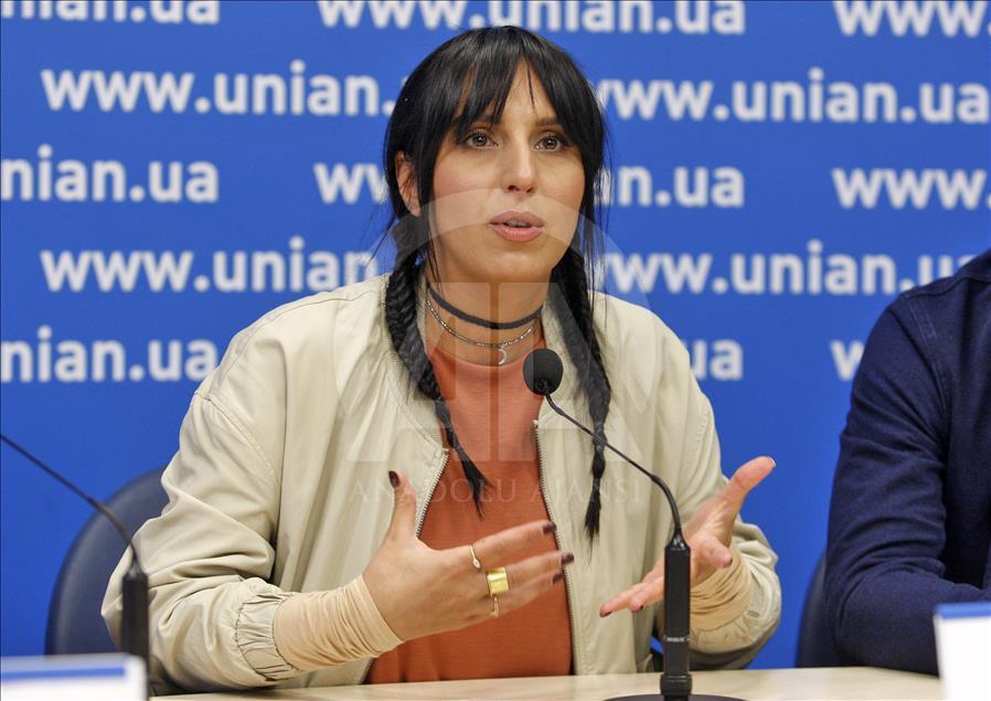 Crimean Tatar singer Jamala's press conference in Kiev