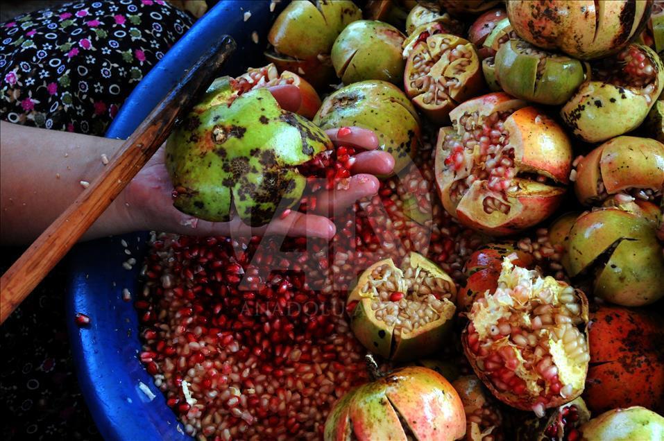 Nar taneleri "kınalı eller"de ekşiyor