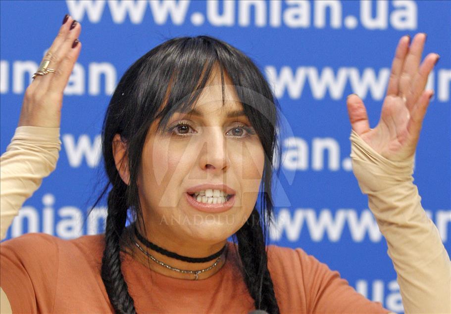Crimean Tatar singer Jamala's press conference in Kiev