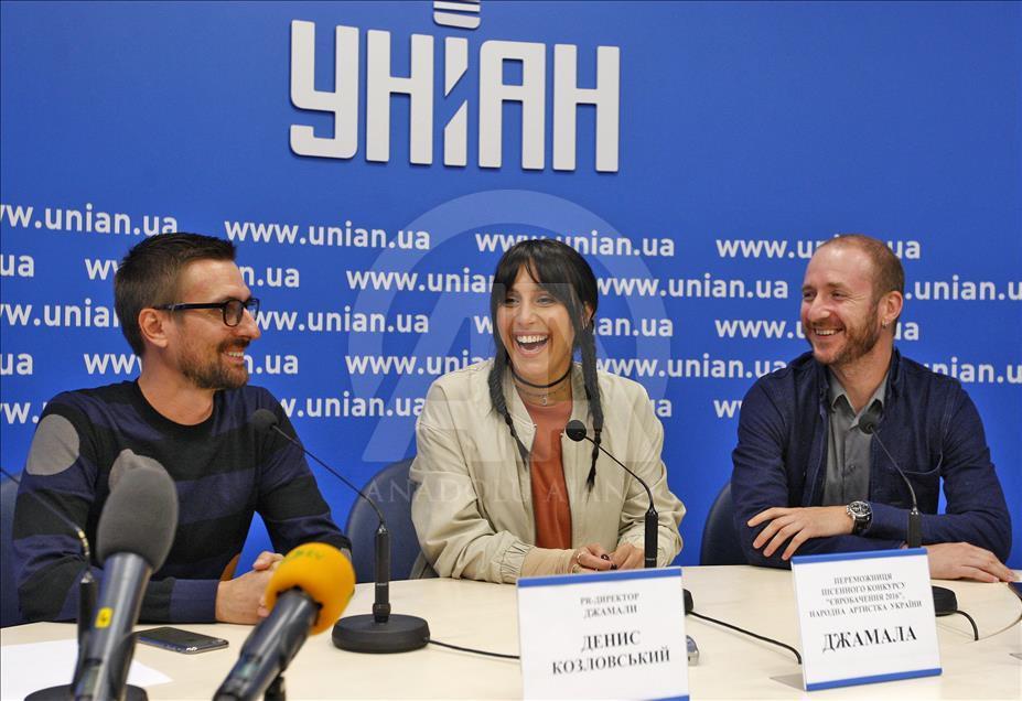 Crimean Tatar singer Jamala's press conference in Kiev