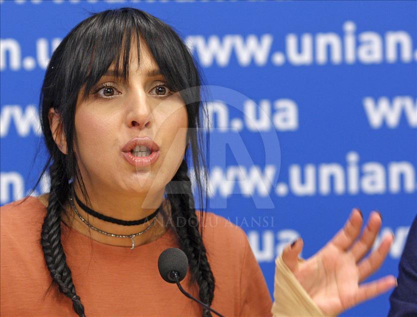 Crimean Tatar singer Jamala's press conference in Kiev