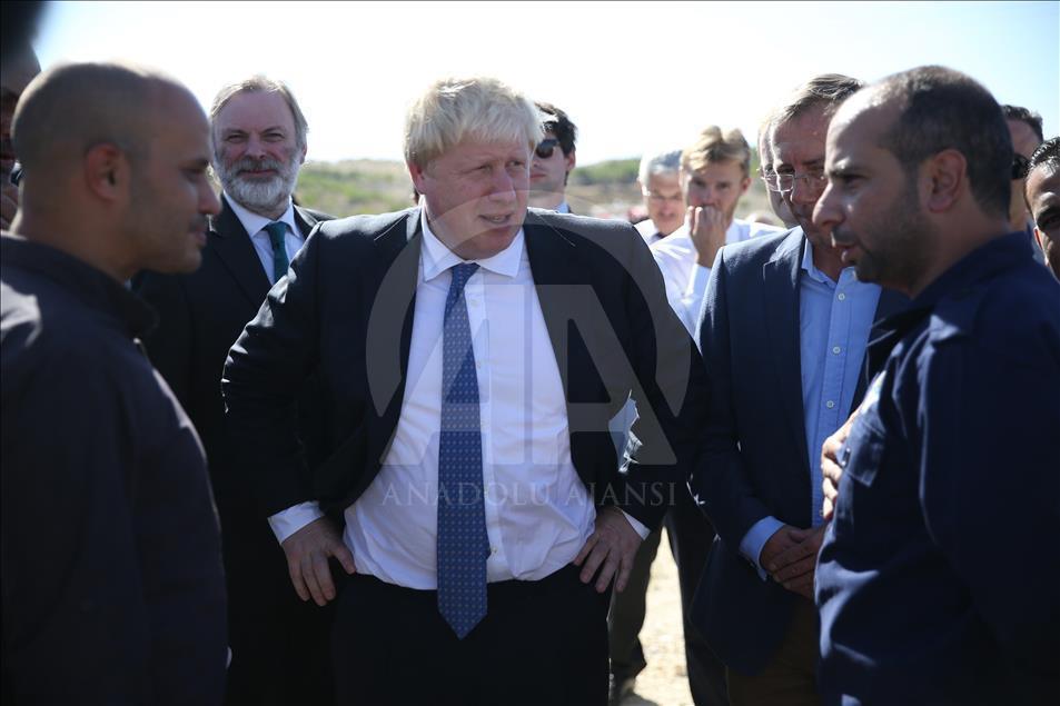 British FM Boris Johnson in Turkey's Gaziantep
