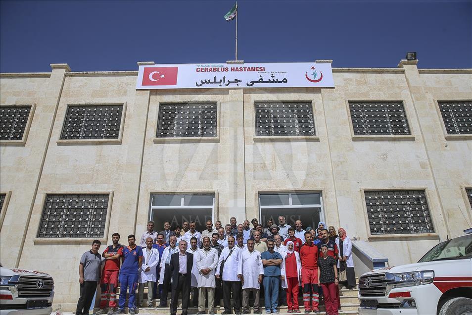 В сирийском Джераблусе при поддержке Турции открыли больницу
