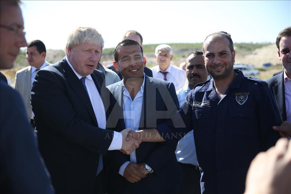 British FM Boris Johnson in Turkey's Gaziantep