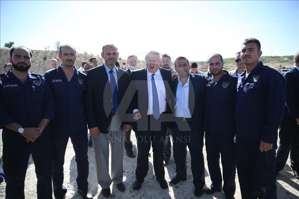 British FM Boris Johnson in Turkey's Gaziantep