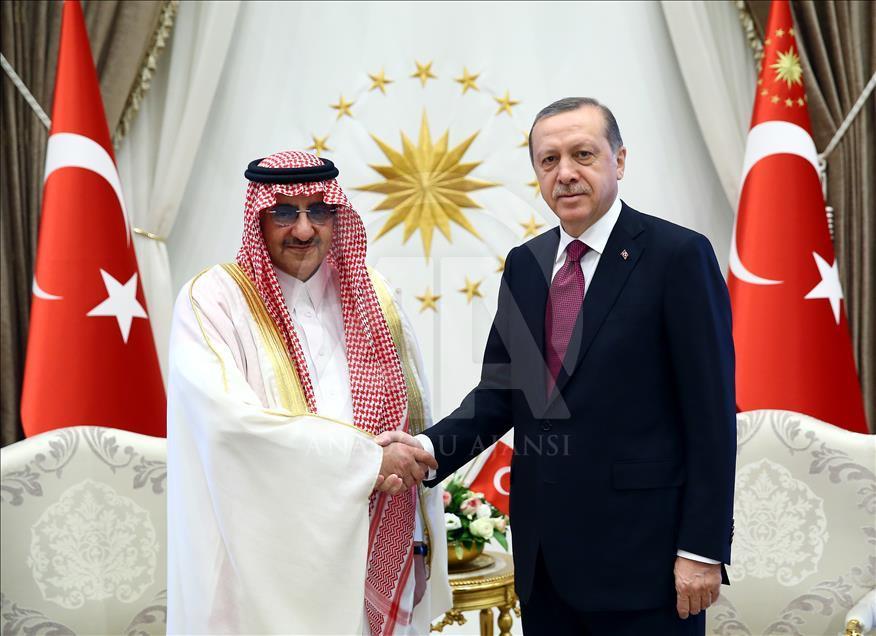 Cumhurbaşkanı Recep Tayyip Erdoğan'ın kabulü