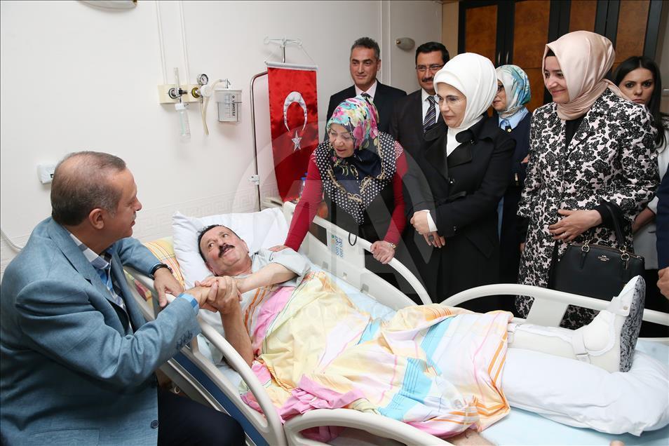 Cumhurbaşkanı Erdoğan, Gazi Mustafa Zorova'yı ziyaret etti