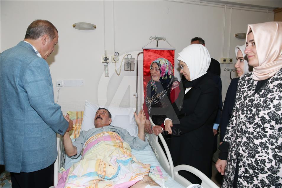Cumhurbaşkanı Erdoğan, Gazi Mustafa Zorova'yı ziyaret etti