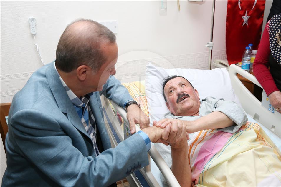 Cumhurbaşkanı Erdoğan, Gazi Mustafa Zorova'yı ziyaret etti
