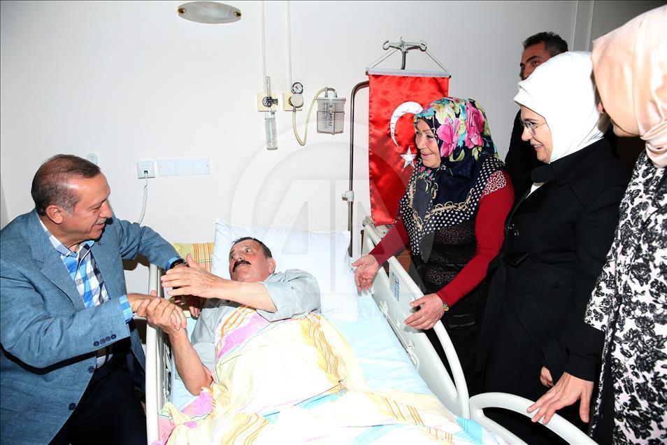 Cumhurbaşkanı Erdoğan, Gazi Mustafa Zorova'yı ziyaret etti