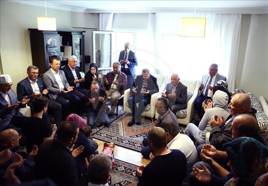 Cumhurbaşkanı Erdoğan'dan şehit ailelerine taziye ziyareti