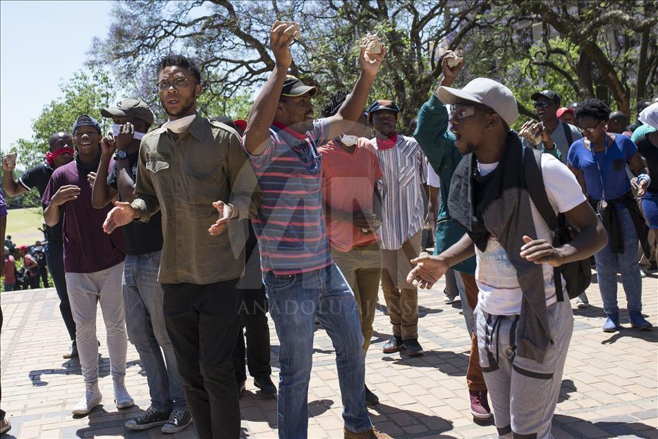 University students protest raise on tuition fees in South Africa