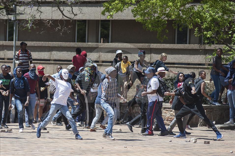 University students protest raise on tuition fees in South Africa