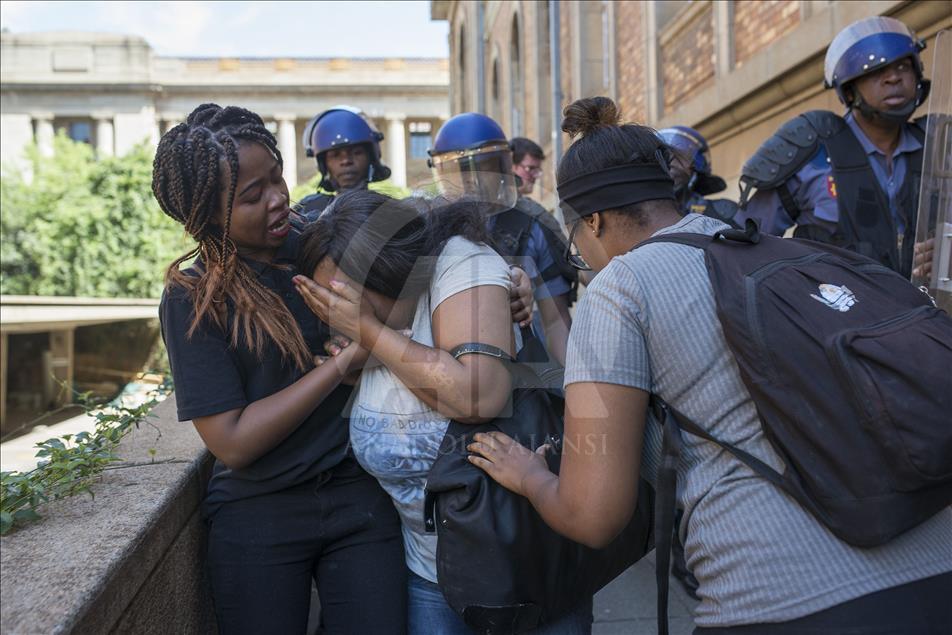 University students protest raise on tuition fees in South Africa