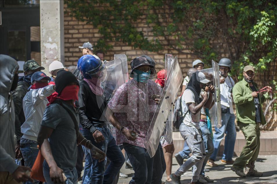 University students protest raise on tuition fees in South Africa