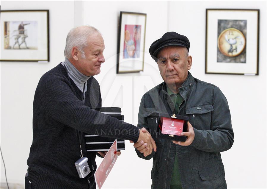 Award ceremony Ukrainian winners of the International Nasreddin Hodja Cartoon Contest,in Kiev