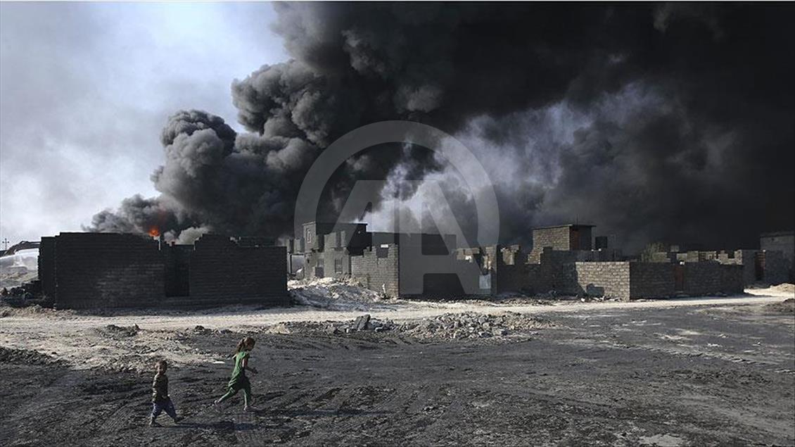 Daesh torches sulphur factory near Mosul 4