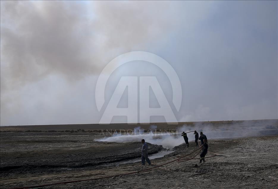 Daesh torches sulphur factory near Mosul