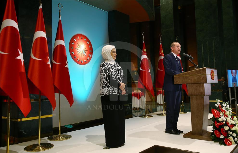 Cumhurbaşkanlığı Külliyesi'nde Cumhuriyet Bayramı resepsiyonu
