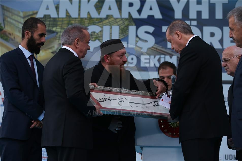 Cumhurbaşkanı Erdoğan, Ankara YHT Gar Açılış Töreni'ne katıldı