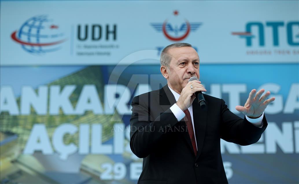 Cumhurbaşkanı Erdoğan, Ankara YHT Gar Açılış Töreni'ne katıldı