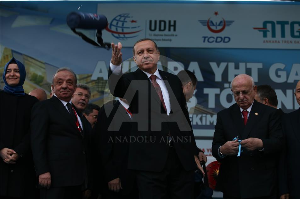 Cumhurbaşkanı Erdoğan, Ankara YHT Gar Açılış Töreni'ne katıldı