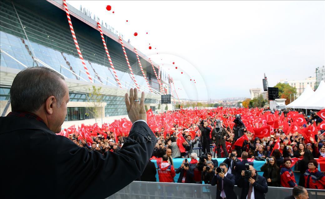 Cumhurbaşkanı Erdoğan, Ankara YHT Gar Açılış Töreni'ne katıldı