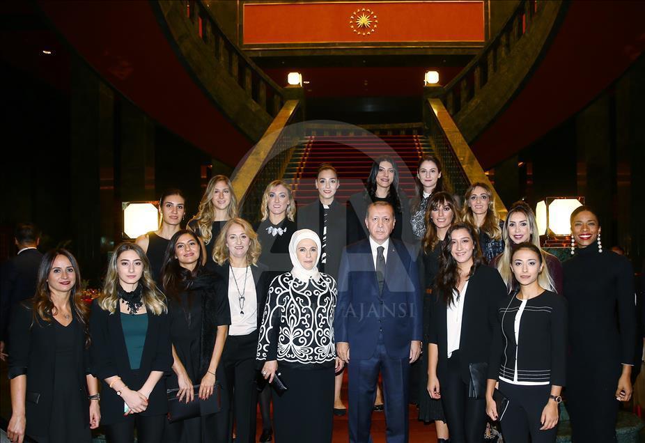 Cumhurbaşkanlığı Külliyesi'nde Cumhuriyet Bayramı resepsiyonu
