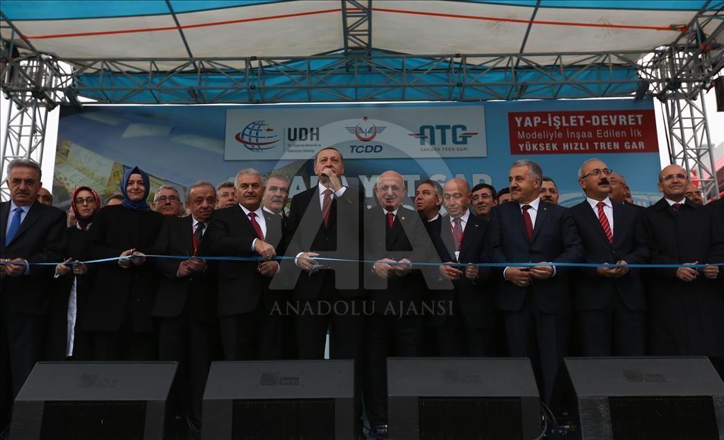 Cumhurbaşkanı Erdoğan, Ankara YHT Gar Açılış Töreni'ne katıldı