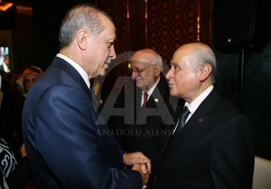 Cumhurbaşkanlığı Külliyesi'nde Cumhuriyet Bayramı resepsiyonu