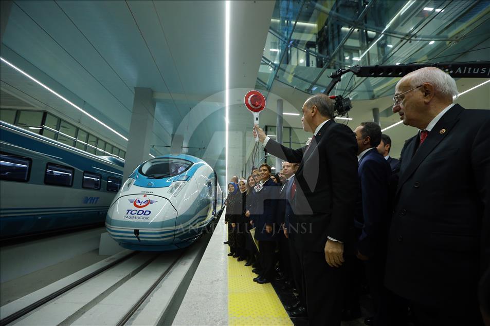 Cumhurbaşkanı Erdoğan, Ankara YHT Gar Açılış Töreni'ne katıldı