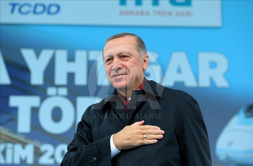Cumhurbaşkanı Erdoğan, Ankara YHT Gar Açılış Töreni'ne katıldı