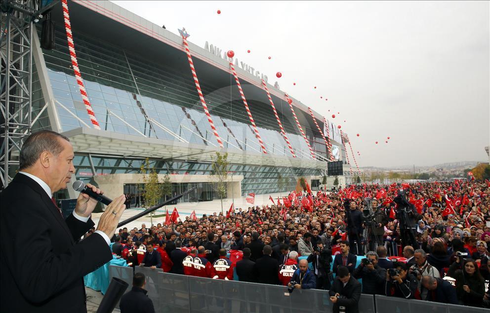 Cumhurbaşkanı Erdoğan, Ankara YHT Gar Açılış Töreni'ne katıldı