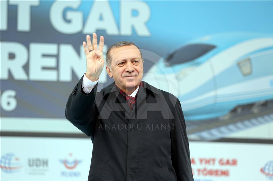 Cumhurbaşkanı Erdoğan, Ankara YHT Gar Açılış Töreni'ne katıldı