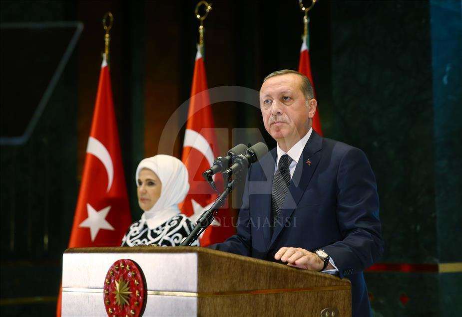 Cumhurbaşkanlığı Külliyesi'nde Cumhuriyet Bayramı resepsiyonu