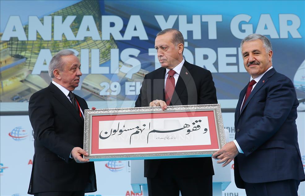 Cumhurbaşkanı Erdoğan, Ankara YHT Gar Açılış Töreni'ne katıldı