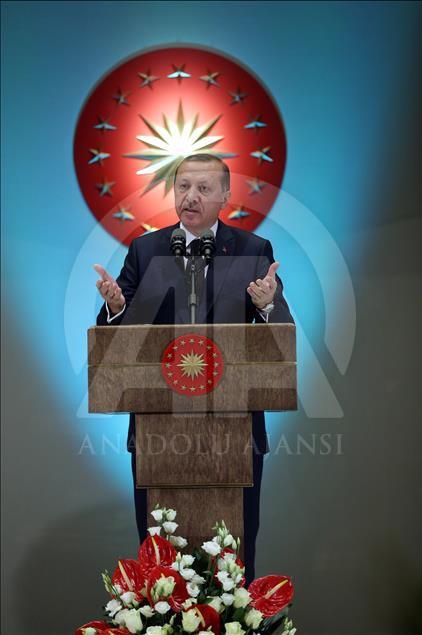 Cumhurbaşkanlığı Külliyesi'nde Cumhuriyet Bayramı resepsiyonu