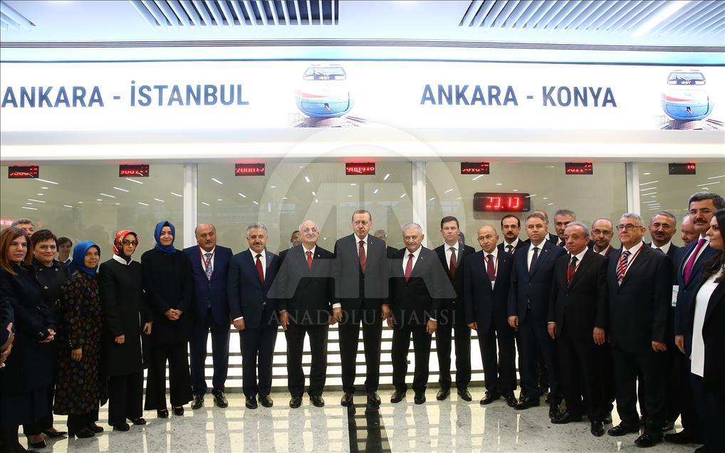 Cumhurbaşkanı Erdoğan, Ankara YHT Gar Açılış Töreni'ne katıldı