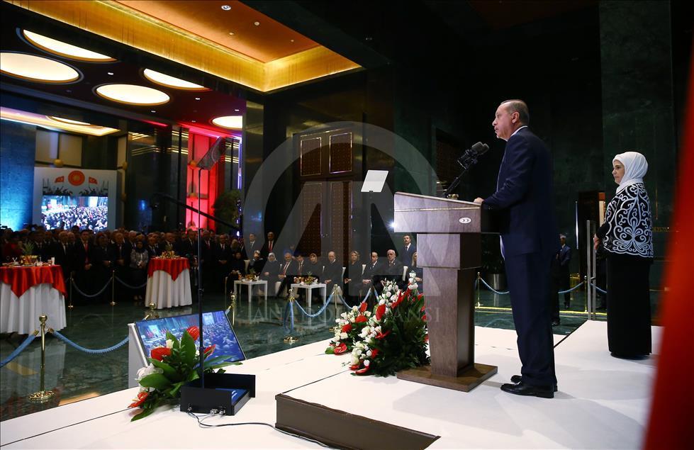 Cumhurbaşkanlığı Külliyesi'nde Cumhuriyet Bayramı resepsiyonu