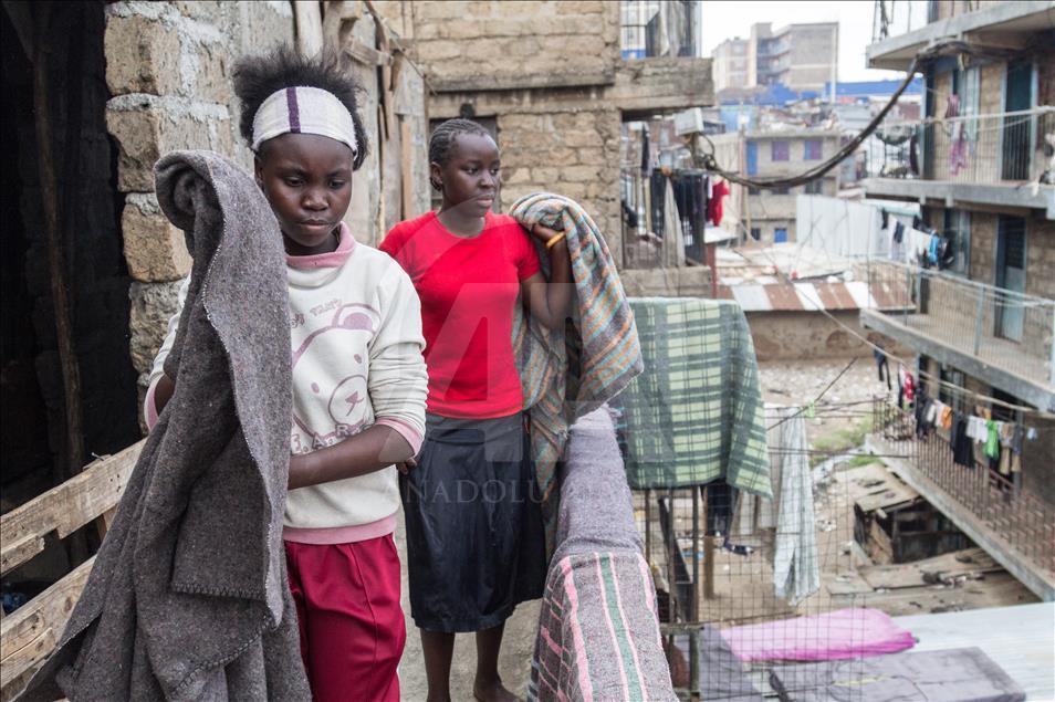 Kenya'da 600 kimsesiz çocuk iki katlı yetimhanede kalıyor